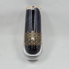 Load image into Gallery viewer, Hand Painted crystal champagne glasses - intricate henna inspired art in Gold.