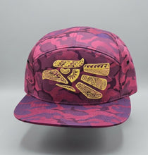Load image into Gallery viewer, 1-of-1 Hand-Painted Camo Eagle Snapback