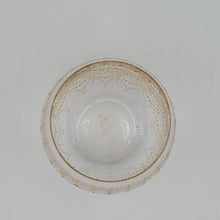 Load image into Gallery viewer, Hand Painted Sacred Goddess Chalice Goblet Wine Glass . Goddess figure with moon cycles and intricate gold (henna style) designs