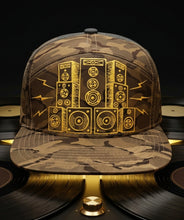 Load image into Gallery viewer, "Urban Beatmaster" | 1-of-1 Hand-Painted Camo Speaker Snapback
