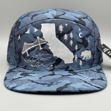 Load image into Gallery viewer, | 1-of-1 Hand-Painted Camo California Snapback
