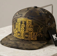 Load image into Gallery viewer, "Urban Beatmaster" | 1-of-1 Hand-Painted Camo Speaker Snapback

