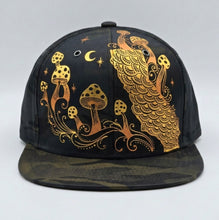 Load image into Gallery viewer, "California Shroomin'" | 1-of-1 Hand-Painted Camo Snapback
