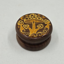 Load image into Gallery viewer, Hand painted herb grinder with mushrooms- smooth grinding
